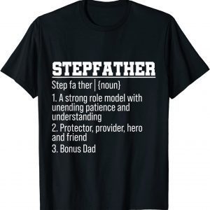 Stepfather Noun Definition Father’s Day Stepdad Fahter Dad 2022 Shirt