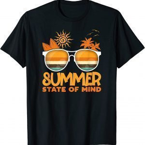 Summer State Of Mind Retro Sunglasses Vacation Beach Trip 2022 Shirt