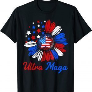 Sunflower American Flag We The People Ultra Maga Patriotic 2022 Shirt