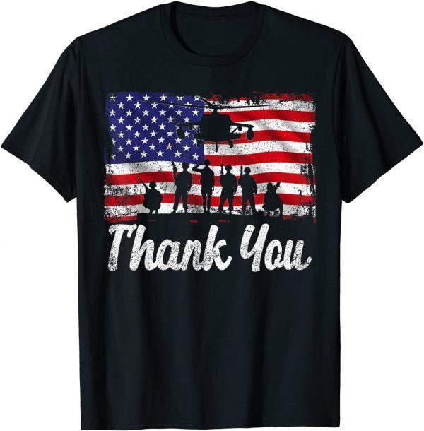 Thank You Army USA Memorial Day Partiotic Military Veteran 2022 Shirt