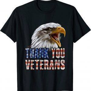 Thank you Veterans Merica Eagle 4th of July American Flag 2022 Shirt