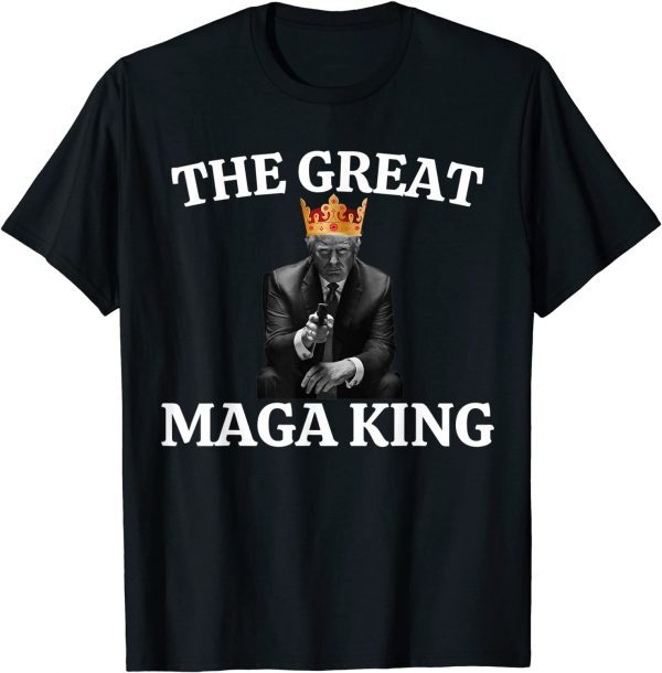 The Great MAGA Trump 2024 American Flag Retro Vintage Classic Shirt