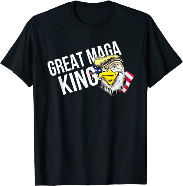 The Great Maga King Trump Happy 4th of July American Flag 2022 Shirt