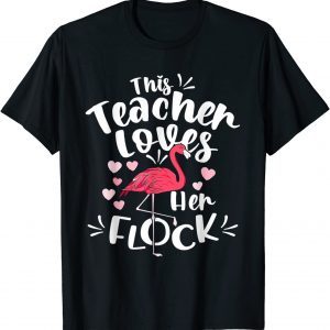 This Assistant Principal Loves Her Flock Flamingo Teacher T-Shirt
