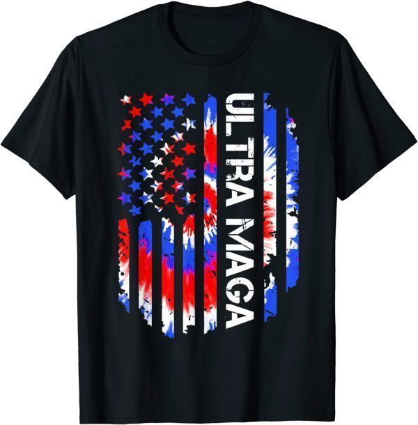 Tie Dye American Flag We The People Ultra Maga Patriotic 2022 Shirt