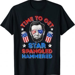 Time To Get Star Spangled Hammered 4th of July T-Shirt