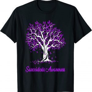 Tree Purple Ribbon Sarcoidosis Awareness 2022 Shirt