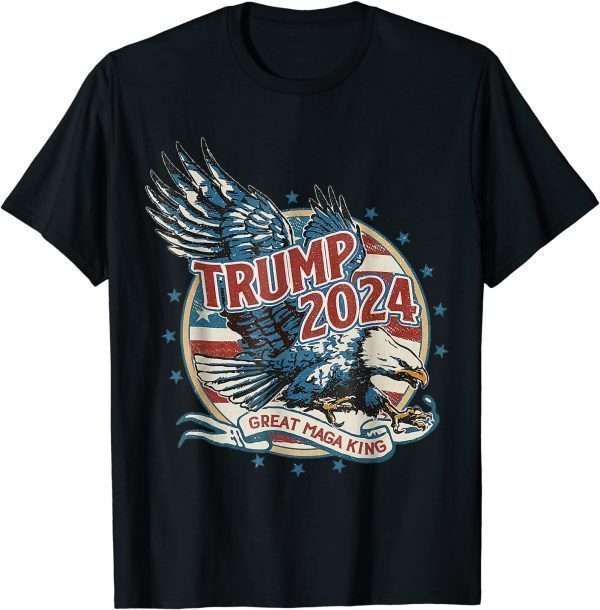 Trump 2024 The Great MAGA King Ultra MAGA Ultra Maga Eagle Classic Shirt