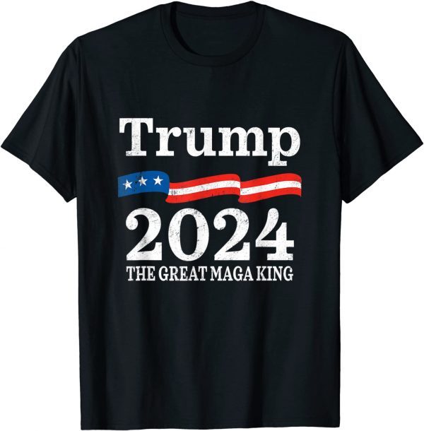 Trump - The Great Maga King USA Flag Ultra Maga Trump 2024 Classic Shirt