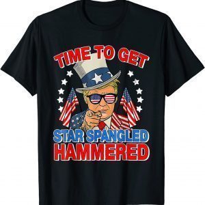 Donald Drunk Trump 4th Of July Drinking Presidents 2022 Shirt