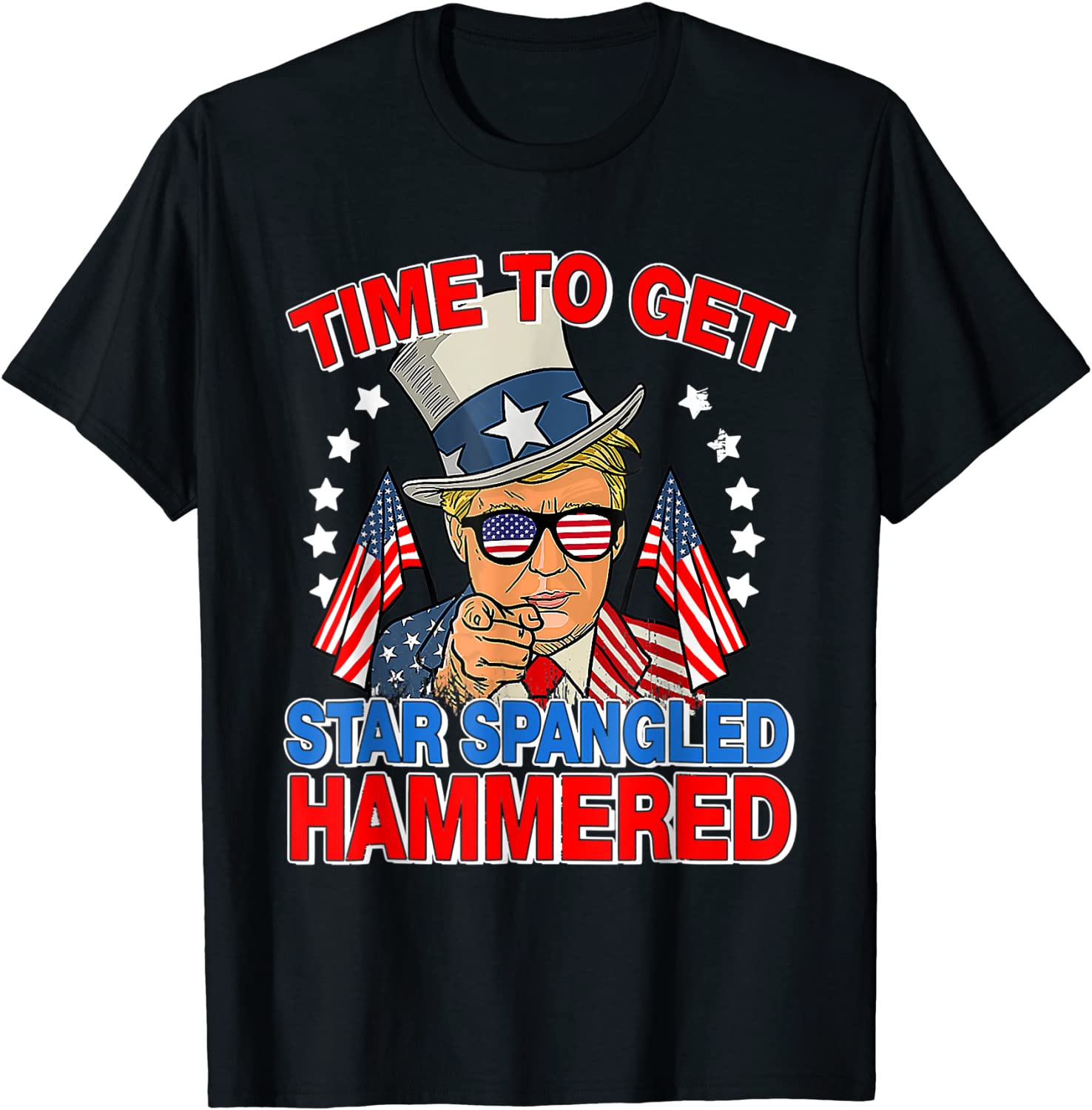 Donald Drunk Trump 4th Of July Drinking Presidents 2022 Shirt