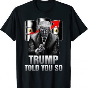 Trump Told You So I Want Mean Tweets Cheap Gas Anti Biden Classic Shirt