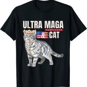 Ultra MAGA And Cat Anti-Biden Shirt