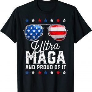 Ultra MAGA And Proud Of It Anti Biden Vintage Sunglasses 2022 Shirt