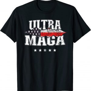 Ultra MAGA Anti Biden US Flag Pro Trump We The People Classic Shirt