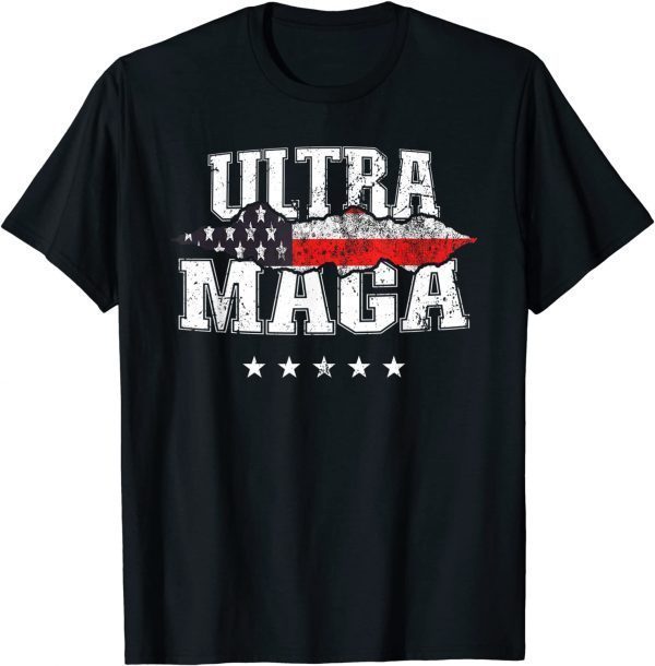 Ultra MAGA Anti Biden US Flag Pro Trump We The People Classic Shirt