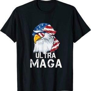 Ultra MAGA Patriotic Eagle 4th Of July American Flag USA Classic Shirt