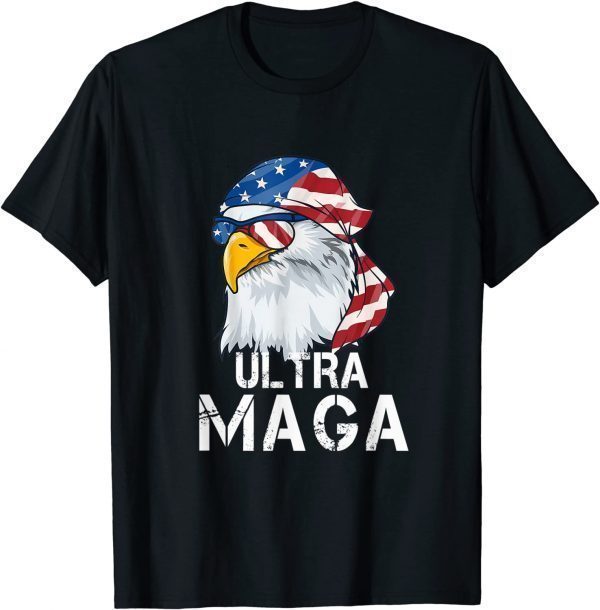 Ultra MAGA Patriotic Eagle 4th Of July American Flag USA Classic Shirt