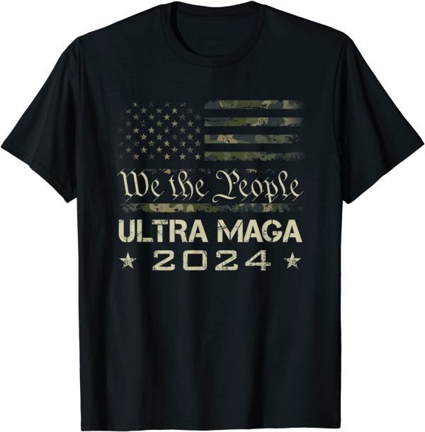Ultra MAGA - We The People Proud Camouflage USA Flag 2022 Shirt