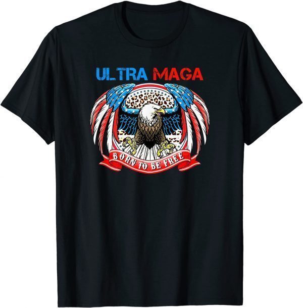 Ultra MEGA vintage pro Trump US Flag anti-Biden 2022 Shirt