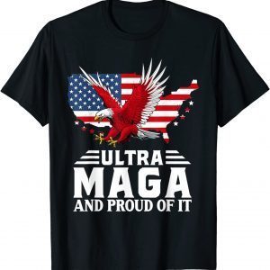 Ultra Mag-a And Proud Of It Trump Lover American Flag Classic T-Shirt