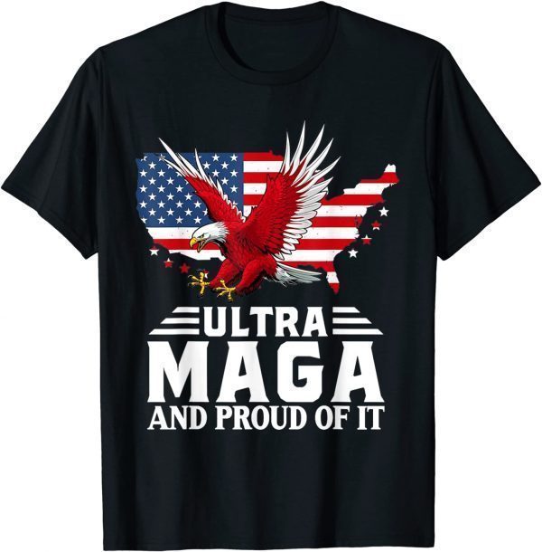 Ultra Mag-a And Proud Of It Trump Lover American Flag Classic T-Shirt