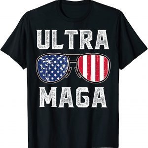 Ultra Maga Anti Joe Biden Ultra Maga Vintage American Flag 2022 Shirt