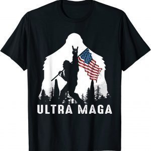 Ultra Maga Bigfoot America Flag - Ultra Maga Bigfoot 2024 Classic Shirt