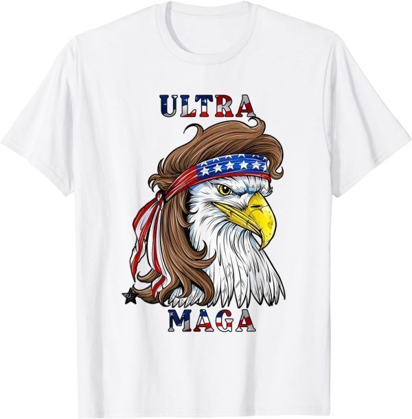 Ultra Maga Eagle Mullet Merica Men 4th of July American Flag Classic Shirt