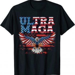 Ultra Maga Graphic US Flag American Patriotic Classic Shirt