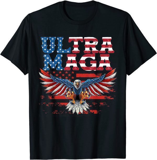 Ultra Maga Graphic US Flag American Patriotic Classic Shirt
