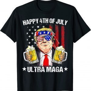Ultra Maga Proud Pro Trump Happy 4th Of July US Flag 2022 Shirt