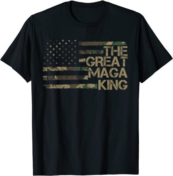 Ultra Maga The Great MAGA King Pro Trump American Flag 2022 Shirt