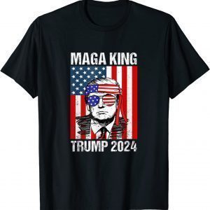 Ultra-Maga The Great Ultra MAGA King Trump Flag 4th July Classic Shirt