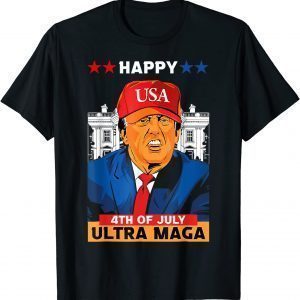 Ultra Maga Trump, Happy 4th of July American Flag Classic Shirt