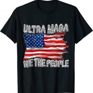 Ultra Maga Vintage American Flag Retro Patriotic 2022 Shirt