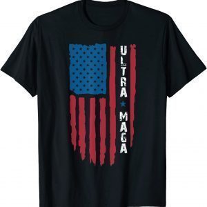 Ultra Mega Patriotic Trump Republicans USA Flag 2022 Shirt