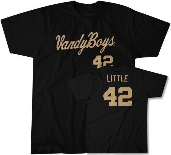 Vanderbilt Baseball Christian Little 42 Classic Shirt