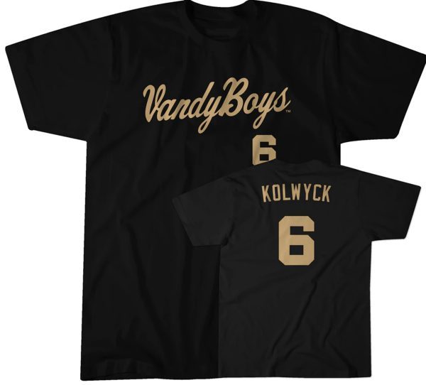 Vanderbilt Baseball: Tate Kolwyck 6 Limited Shirt