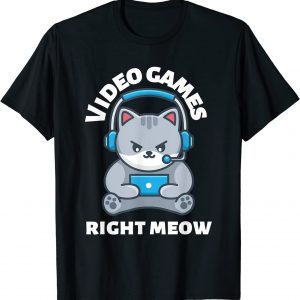 Video Game Right Meow Cat Meme T-Shirt