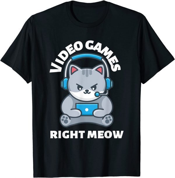 Video Game Right Meow Cat Meme T-Shirt