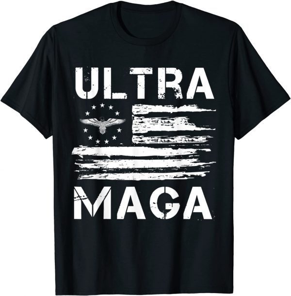 Vintage American Flag We The People Ultra Maga Patriotic 2022 Shirt