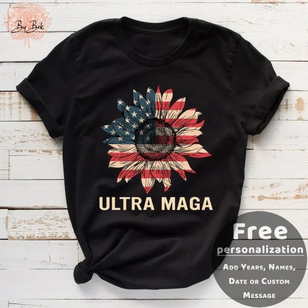Vintage Donald Trump Ultra Maga US Flag 2022 Shirt