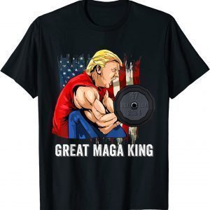 Vintage Old The Great MAGA King Ultra MAGA Patriotic Flag US Classic Shirt