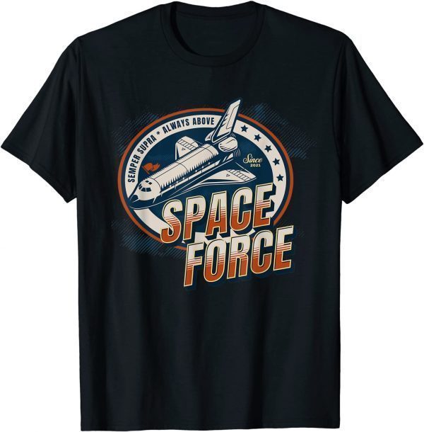 Vintage Retro Space Force Military Patriotic Armed Forces 2022 Shirt