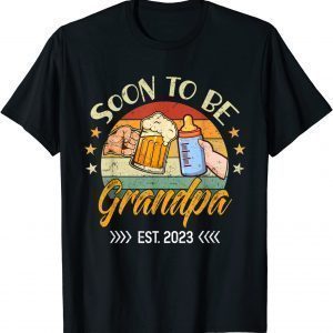 Vintage Soon to be Grandpa Est.2023 T-Shirt