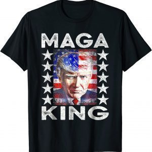 Vintage Ultra Mega King Trump 2024 American Flag Anti Biden Limited Shirt