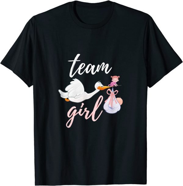 team girl bird Gender Reveal Party 2022 Shirt