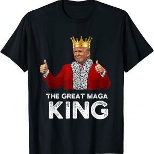 the great maga king trump crown republican anti biden Tee Shirt