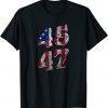 45 47 President Trump 2022 Second Term USA Flag Vintage 2022 Shirt